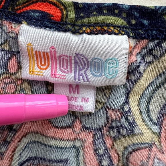 LuLaRoe Fitted Midi Julia Dress Size Medium Summer Spring Church Office Casual - Picture 4 of 4